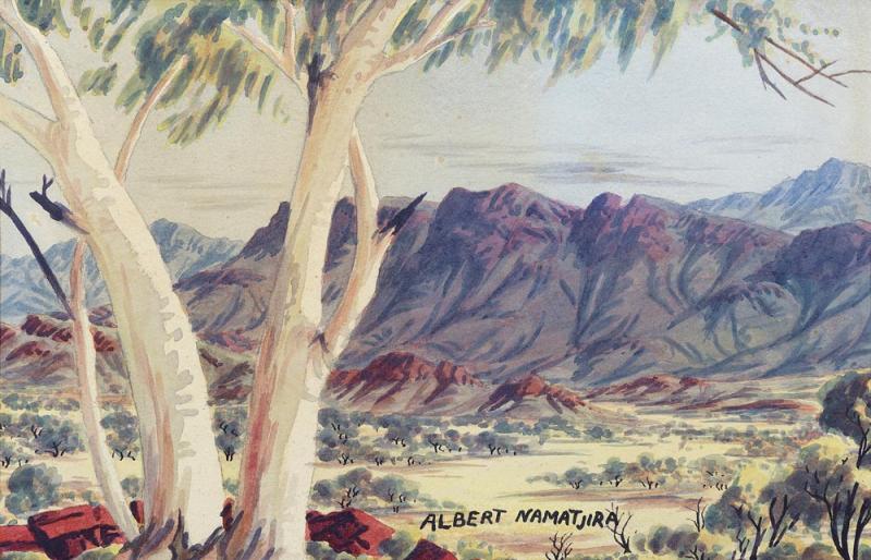 ALBERT NAMATJIRA - Untitled (Alice Springs)