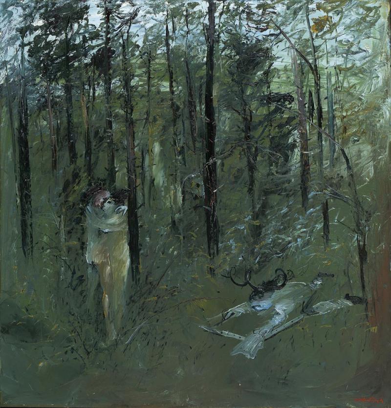 ARTHUR BOYD - Figures and Lovers in Pine Forest