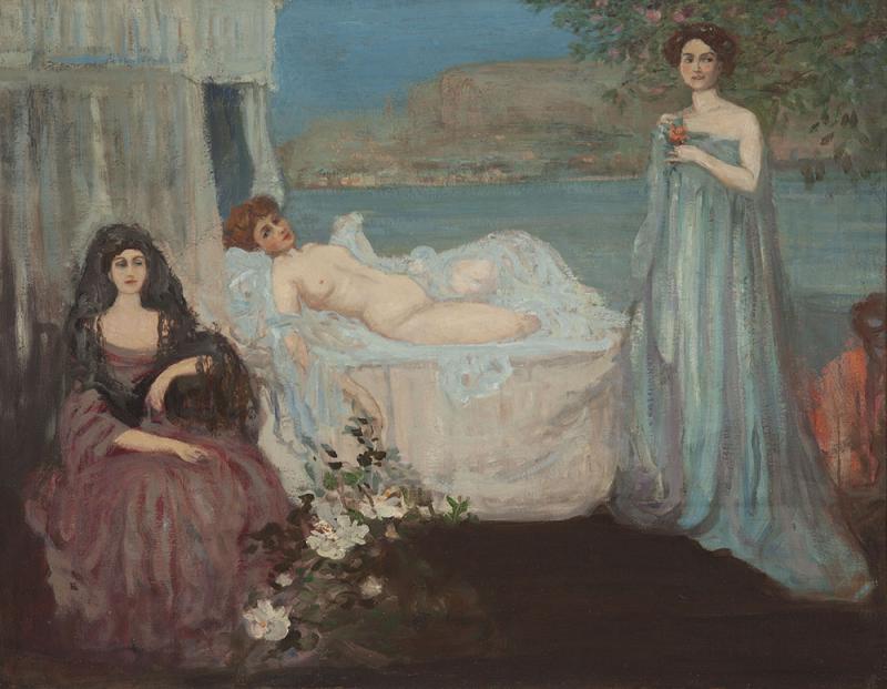 CHARLES CONDER - Rêve Diurne (Day Dream) (also known as; The Land of Dreams, and, Ladies on a Terrace)
