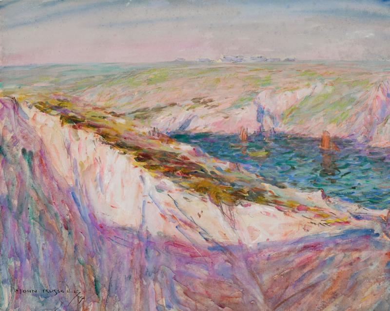 John Peter Russell - Cliffs at Goulphar Bay