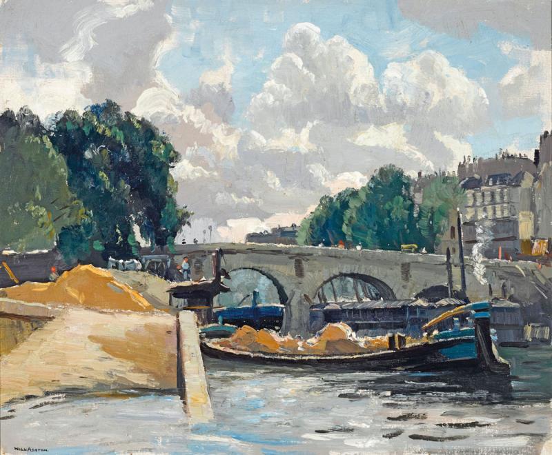 Will Ashton - Barges on the Seine