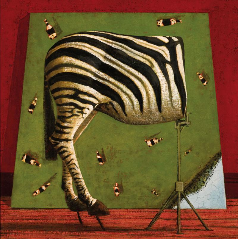 John Kelly - Aerial View and Half a Zebra