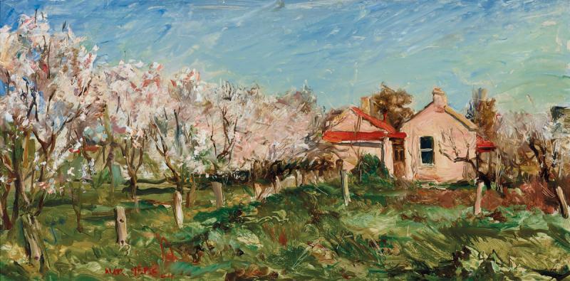 Ivor Hele - Almond Blossom, Aldinga
