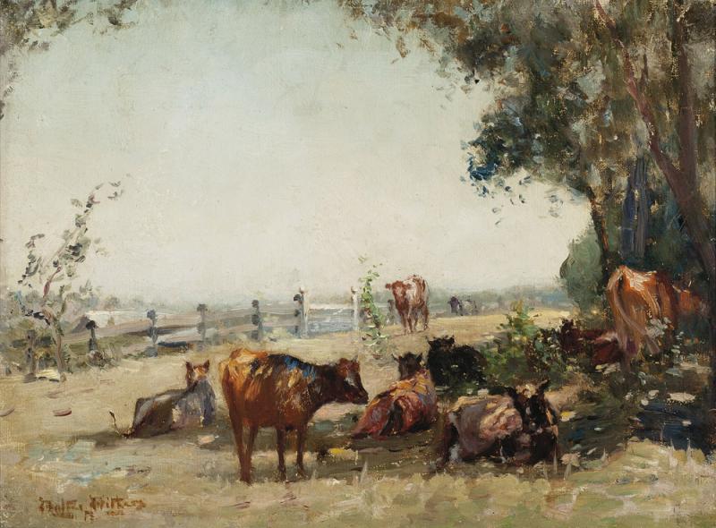 WALTER WITHERS - Cattle at Noon